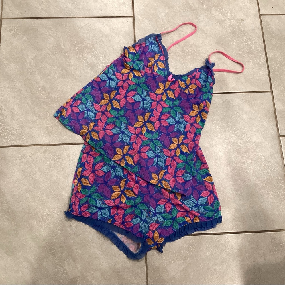 Midnight Coco 2 Piece Paisley PJs Sleepwear Size XL, Lingerie, Cami and Shorts